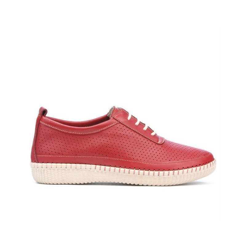 Mocassini donna 688 rosso