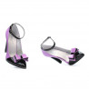 Scarpe eleganti donna 1264 vernice viola+nero