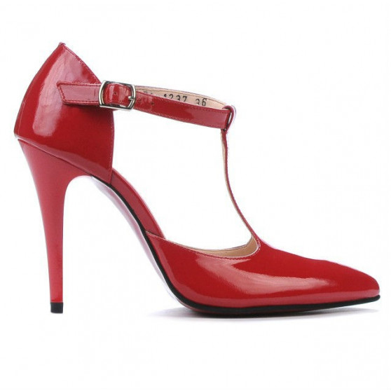 Sandali donna 1237 vernice rossa