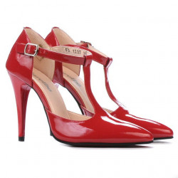 Sandali donna 1237 vernice rossa