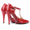 Sandali donna 1237 vernice rossa