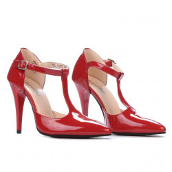 Sandali donna 1237 vernice rossa