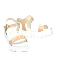 Sandali donna 5034 vernice nude