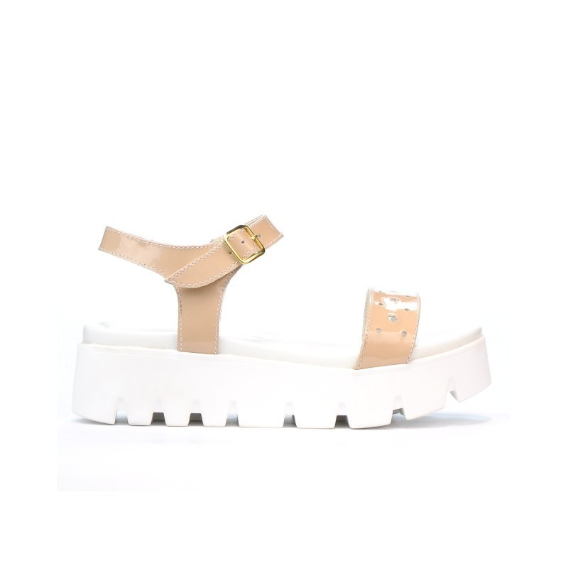 Sandali donna 5034 vernice nude