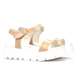 Sandali donna 5034 vernice nude