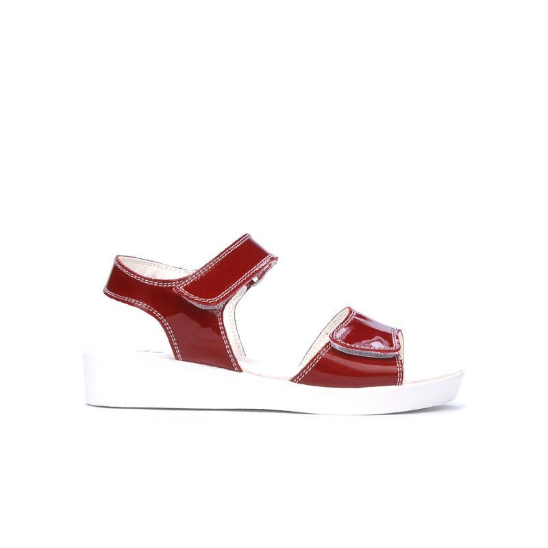 Sandali per bambini 532 vernice bordeaux