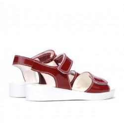 Sandali per bambini 532 vernice bordeaux