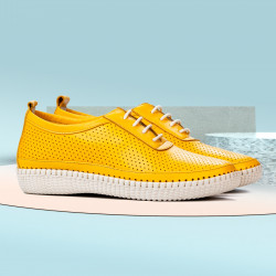 Mocassini donna 688 giallo