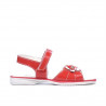 Sandali bambini piccoli 55c vernice rosso corallo