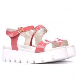 Sandali da donna 5034 vernice rosa