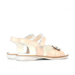 Sandali bambini piccoli 55c vernice nudo