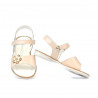 Sandali bambini piccoli 55c vernice nudo