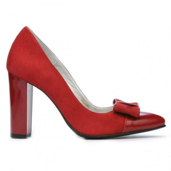 Scarpe eleganti da donna 1262 rosso antilope combinato