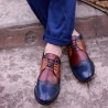 Scarpe casual/eleganti uomo 874 indaco+marrone