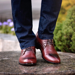 Scarpe eleganti uomo 828-1 a marrone
