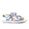 Sandali per bambini 525 blu argento