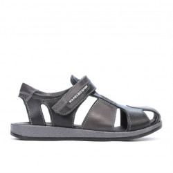 Sandali bambini 324 nero+grigio