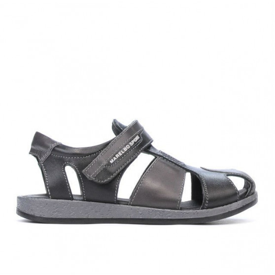 Sandali bambini 324 nero+grigio