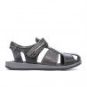 Sandali bambini 324 nero+grigio