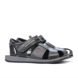 Sandali bambini 324 nero+grigio