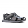 Sandali bambini 324 nero+grigio