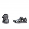 Sandali bambini 324 nero+grigio