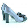 Scarpe eleganti donna 1226 vernice viola chiaro + nero