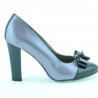Scarpe eleganti donna 1226 vernice viola chiaro + nero