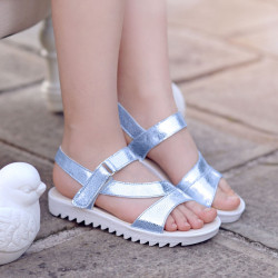 Sandali per bambini 525 blu argento lifestyle