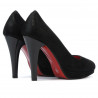 Scarpe eleganti donna 1233 nero satinato