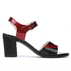 Sandali donna 5042 bordeaux+nero