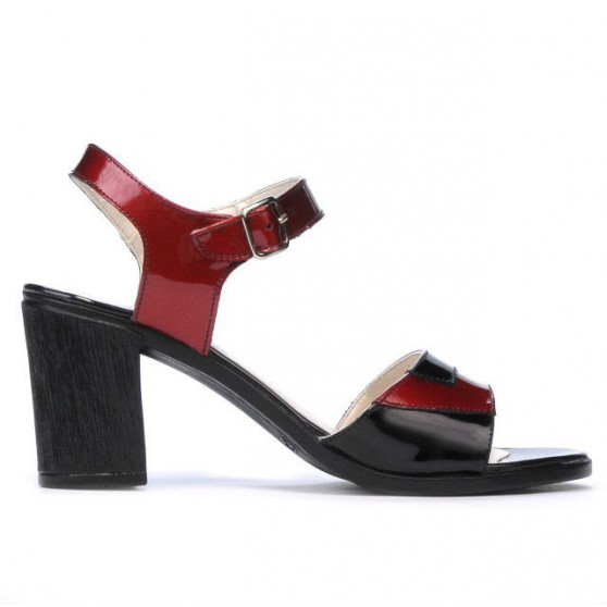 Sandali donna 5042 bordeaux+nero