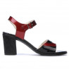 Sandali donna 5042 bordeaux+nero