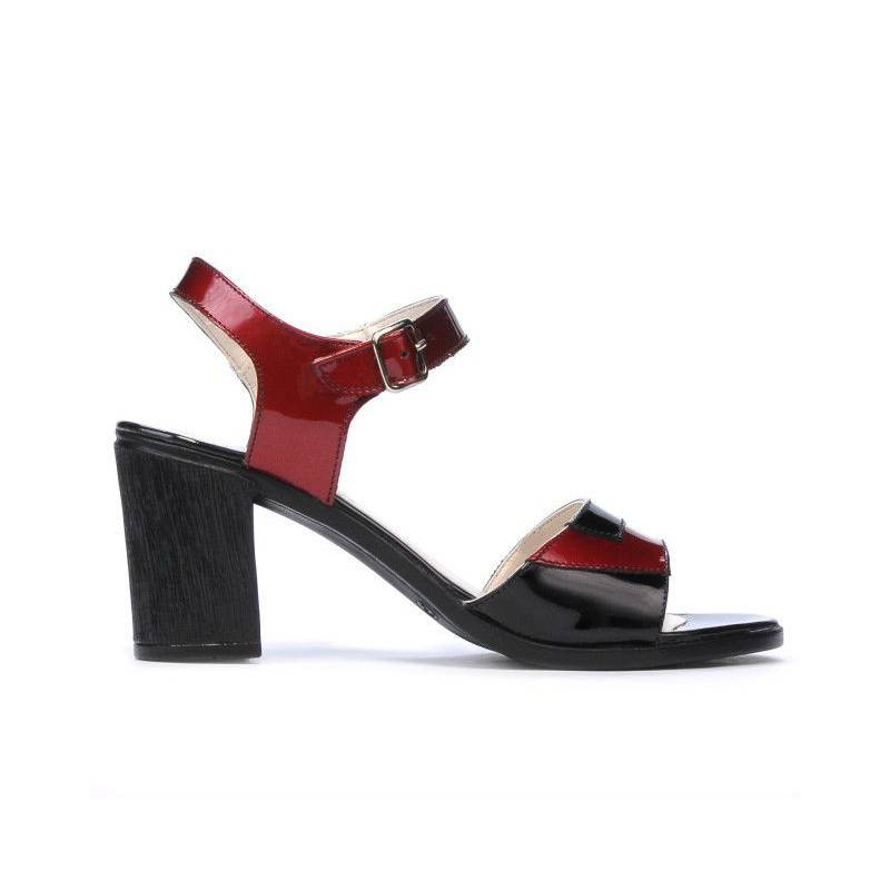 Sandali donna 5042 bordeaux+nero