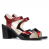 Sandali donna 5042 bordeaux+nero