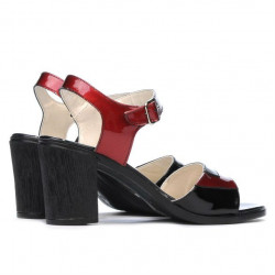 Sandali donna 5042 bordeaux+nero