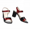 Sandali donna 5042 bordeaux+nero
