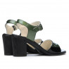 Sandali donna 5042 verde+nero
