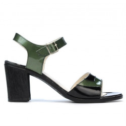 Sandali donna 5042 verde+nero
