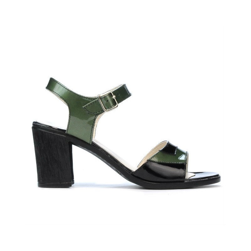 Sandali donna 5042 verde+nero