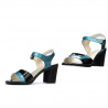 Sandali donna 5042 blu+nero
