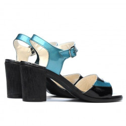 Sandali donna 5042 blu+nero