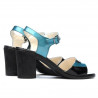Sandali donna 5042 blu+nero