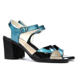 Sandali donna 5042 blu+nero