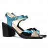 Sandali donna 5042 blu+nero