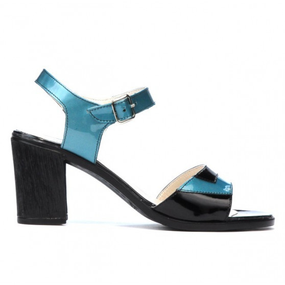 Sandali donna 5042 blu+nero