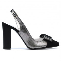 Sandali donna 1267 nero antilope combinato