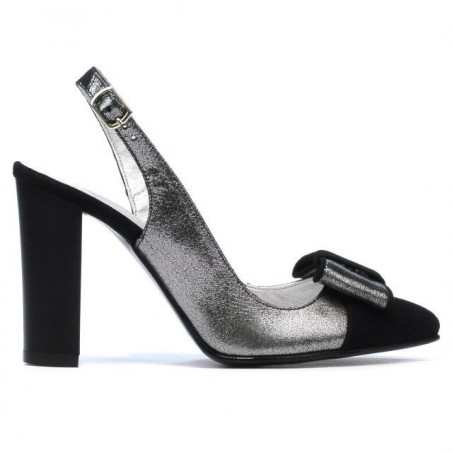 Sandali donna 1267 nero antilope combinato