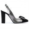 Sandali donna 1267 nero antilope combinato