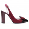 Sandali donna 1267 bordeaux antilope+lacca bordeaux
